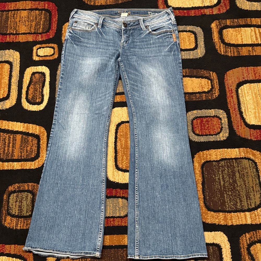 Silver Jeans Women's Flare Blue Denim
